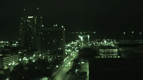 San Antonio Texas nite construction Stock Footage 1044312