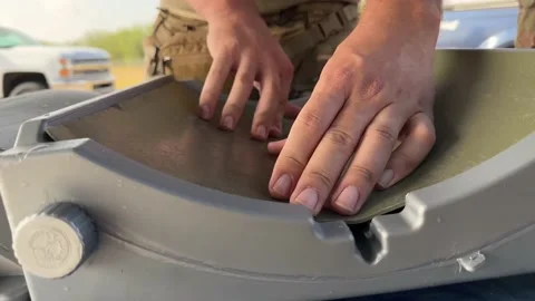 San Antonio, TX 07/27/2023 Explosive Ordnance Disposal (EOD) Technicians, Stock Footage 264784484