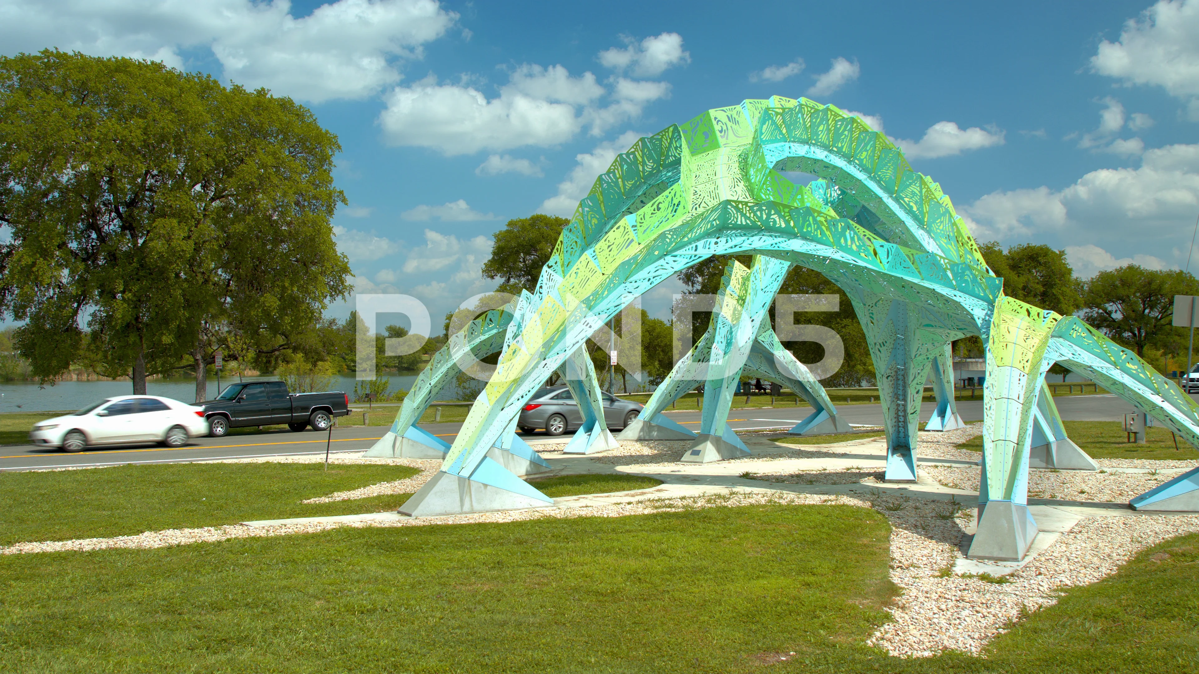 Marc Fornes creates sculptural installation for a Texas park