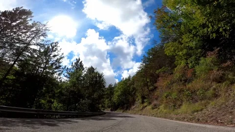 San Benedetto In Alpe, Emilia-Romagna September 26 2022 Italy Driving Stock Footage 305946522