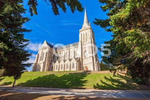 San Carlos Bariloche Cathedral Stock Photos