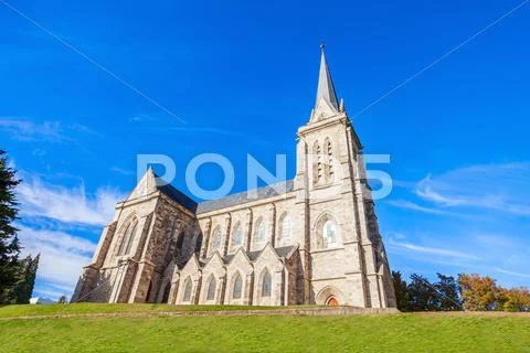 San Carlos Bariloche Cathedral Stock Photos