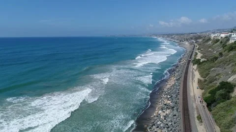San Clemente from the air Stock Footage 238384692