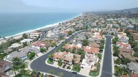 San Clemente from the air Stock Footage 238384804