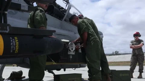 San Clemente, CA 05/24/2023 U.S. Marines with Marine Aircraft Group 39 load a Stock Footage 264784663