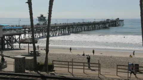 San Clemente pier 3 Video stock 10825168