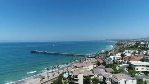 San Clemente Pier 4K Stock Footage 238468170