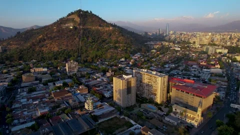 San Cristobal Hill and the city of Santi... | Stock Video | Pond5