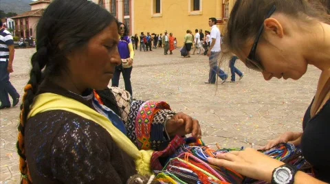 San cristobal seller petra Stock Footage