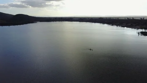 San Diego, CA Lower Otay Lake Reservoir  - Drone Video 스톡 동영상 84917907