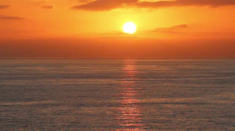 San Diego California Ocean Sunset Stock Footage