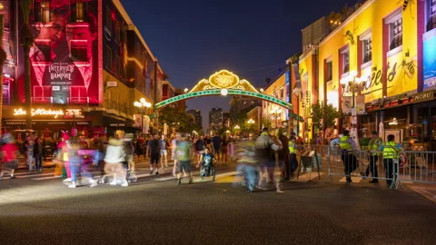 San Diego Comic Con 2023-Evening-01 Stock-Footage 263057245