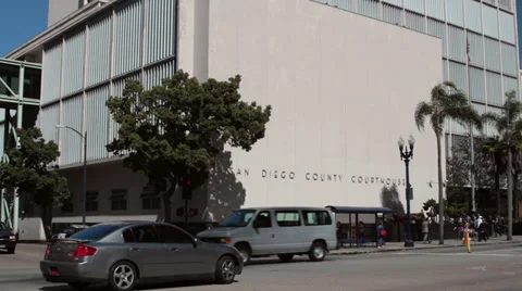 San Diego Courthouse Stockbeeldmateriaal 35790095
