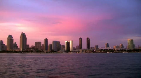 San Diego Harbor TL Stock Footage 282965