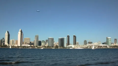 San Diego Skyline Stock Footage 45451205