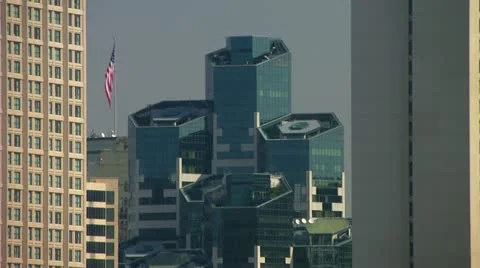 San Diego Skyline Pull Stock Footage 10888534