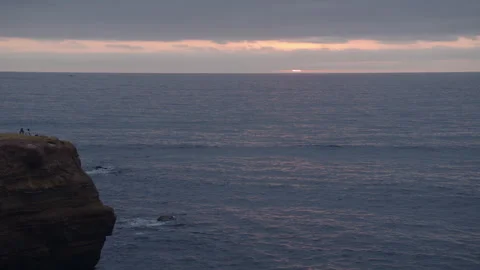 San Diego Sunset Cliffs 25 Stock Footage 276950687