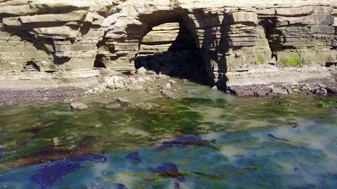 San Diego - Sunset Cliffs - Drone Video Stock Footage 79662022
