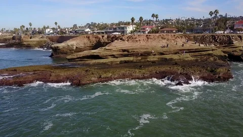 San Diego - Sunset Cliffs - Drone Video Video stock 79806681
