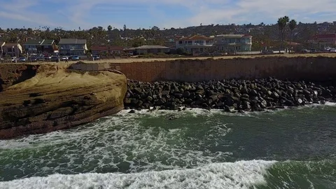 San Diego - Sunset Cliffs - Drone Video Video stock 79806901