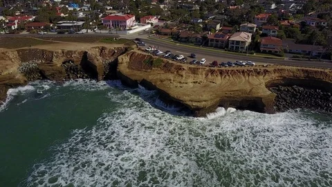 San Diego - Sunset Cliffs - Drone Video Video stock 79807262