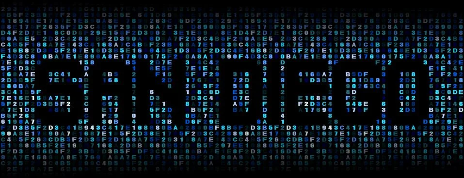 San Diego text on hex code illustration Stock Illustration