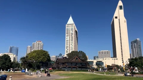San Diego water front Video stock 98205853