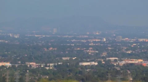 San fernado valley zoom out Stock Footage