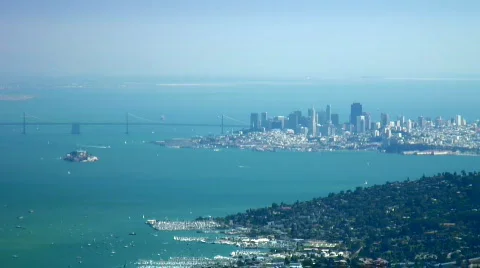 San Francisco and the San Francisco Bay (timelapse) Stock Footage