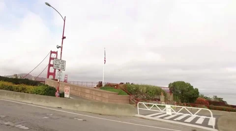 San Francisco Approaching Golden Gate Bridge Stock Footage 58429232