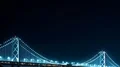 San Francisco Bay Bridge Night Skyline Time Lapse 4k or 4k+ Resolution
