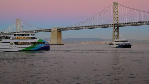 San Francisco bay ferry Stock Footage 82469798