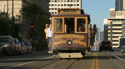 San Francisco Cable Car 02 HD Stock Footage 10762093