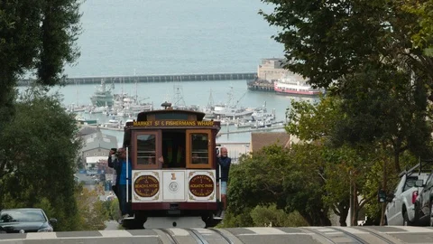 San Francisco Cable Car Stock Footage 93282777