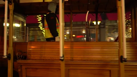 San Francisco Cable Car at Terminal Stock Footage 345638759