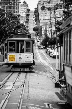 San Francisco Cabletrain Stock Photos