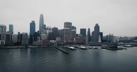 San Francisco on a Cloudy Day Stock Footage 197000134