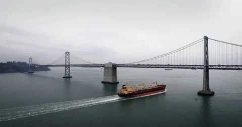 San Francisco on a Cloudy Day Stock Footage 197000216