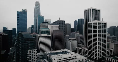San Francisco on a Cloudy Day Stock Footage 197000905