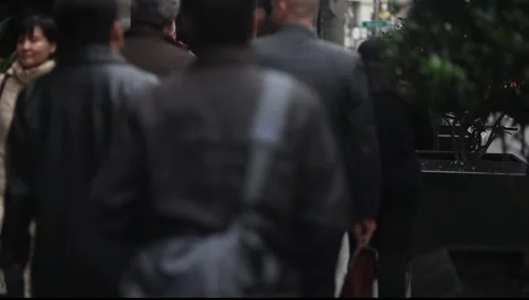 San Francisco Crowd  스톡 동영상 1542065