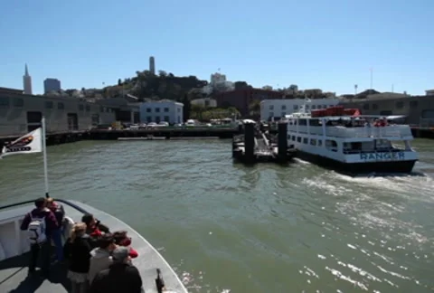 San Francisco Dock 01 SD Stock Footage