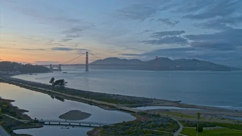 San Francisco At Dusk Stock Footage 101330961