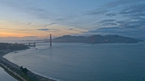 San Francisco At Dusk Stock Footage 101331675