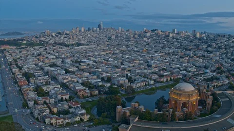 San Francisco At Dusk Stock Footage 101331929