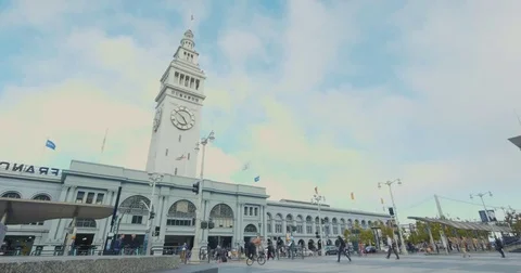San Francisco Ferry Building Square Video stock 69257976