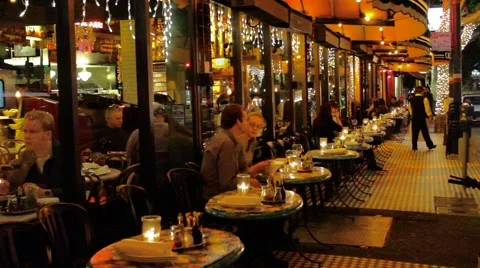 San Francisco Fine Dining Stock Footage 974039