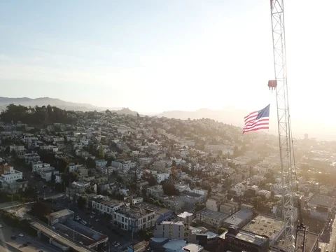 SAN FRANCISCO FLAG 2 Stock Footage 80613918