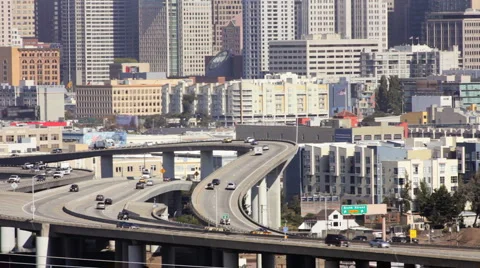 San Francisco Freeway Stock Footage 5903290