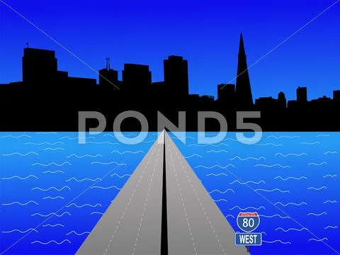 San francisco freeway Stock Illustration