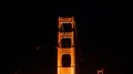 San Francisco Golden Gate Bridge In Dark Sky Tilt Down 4k or 4k+ Resolution